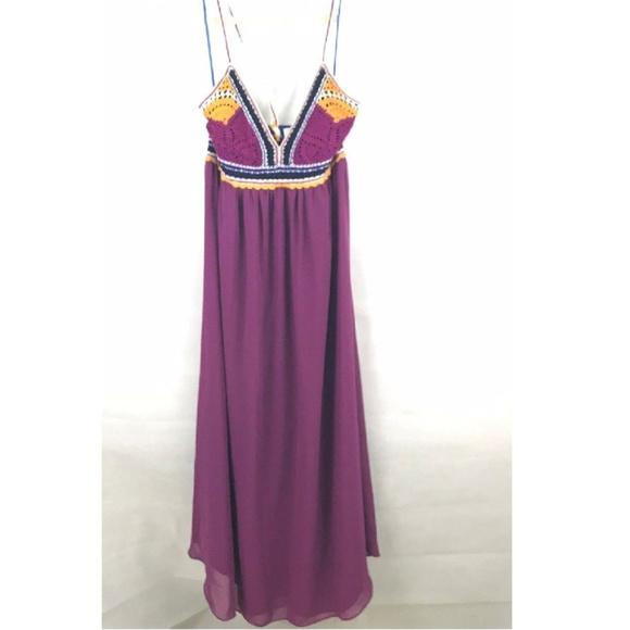 Violet Sunset Crocheted Dress by Maeve - Picture 4 of 6